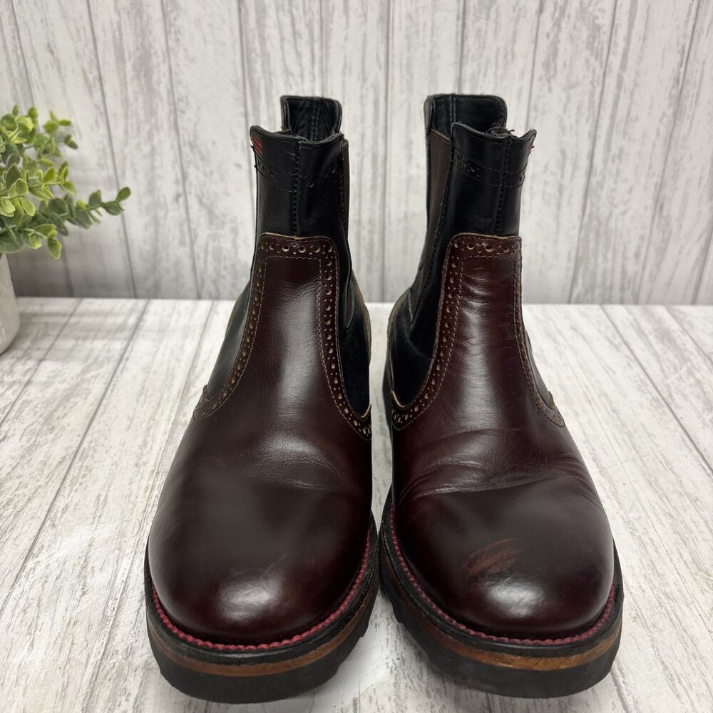 Size 38 Genderfree Nik Kacy The Brogue Chelsea Boots EUC - Picture 3 of 10